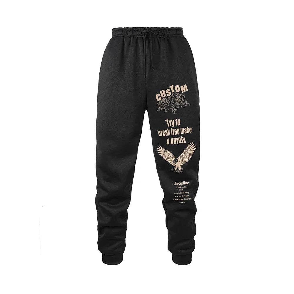 Autumn Men's Sweatpants - Lightweight Jogger Pants with Drawstring Closure - Buy Center US