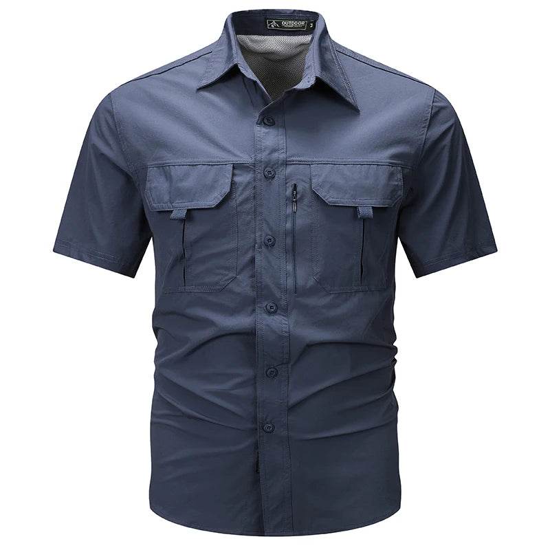 Wolf Inheritance Men's Tactical Short Sleeve Shirt - Quick Dry & Breathable - Buy Center US