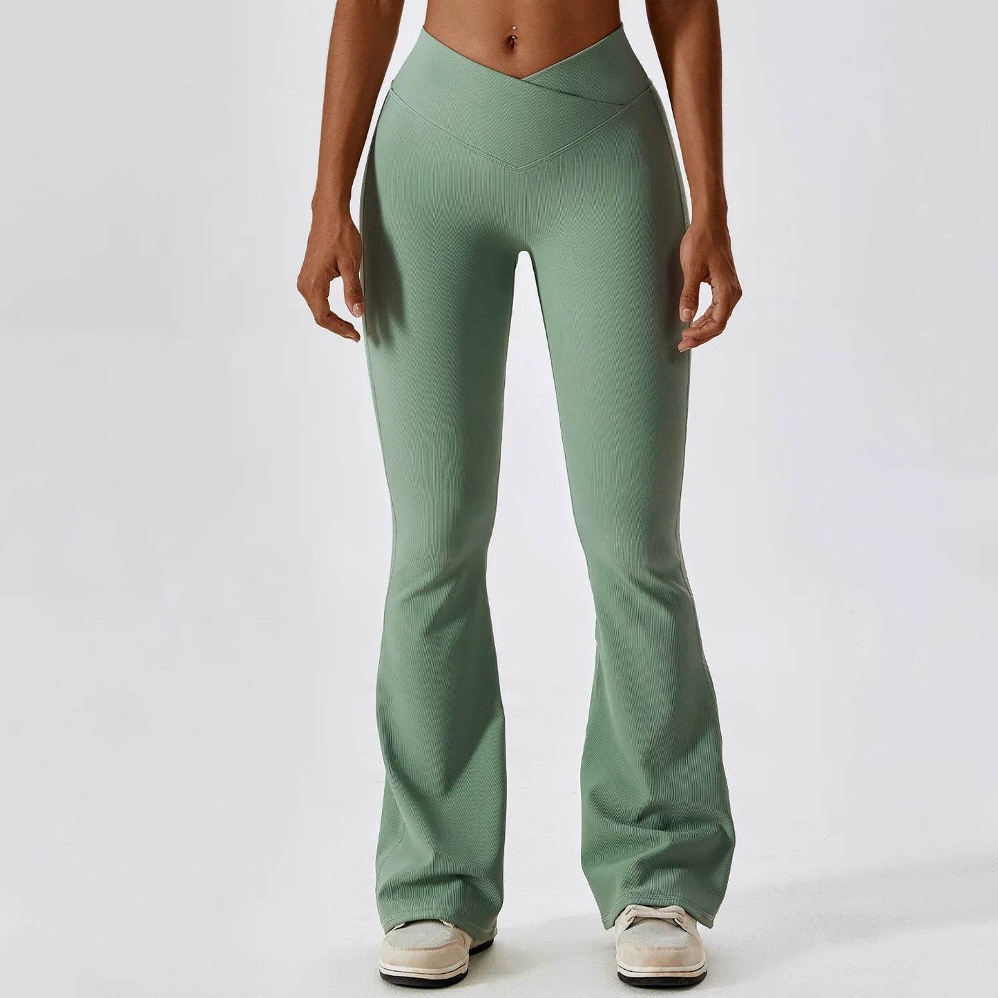 SWELTERING High Waist Flare Leggings - Women's Yoga & Gym Pants - Buy Center US