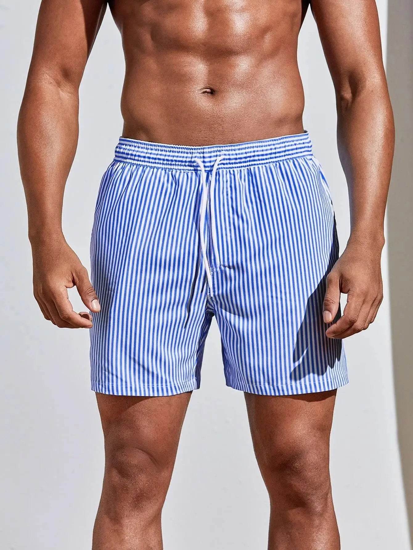 Summer Men's Sports Shorts - 3D Line Splicing, Breathable Polyester - Buy Center US