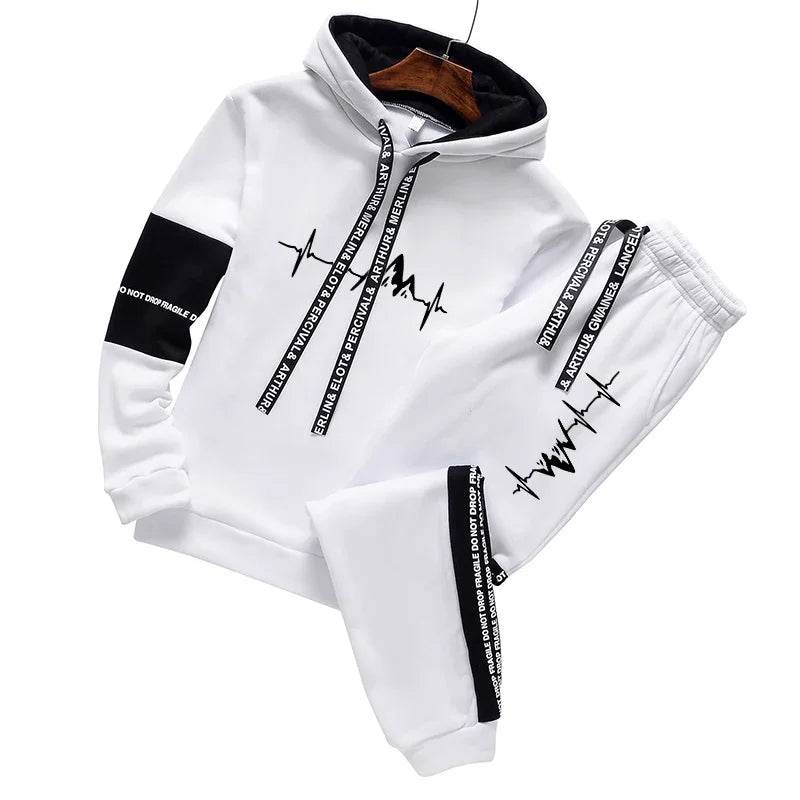 Prowow Men's Classic Hooded Tracksuit - Casual Jogging Sweatshirt & Pants - Buy Center US