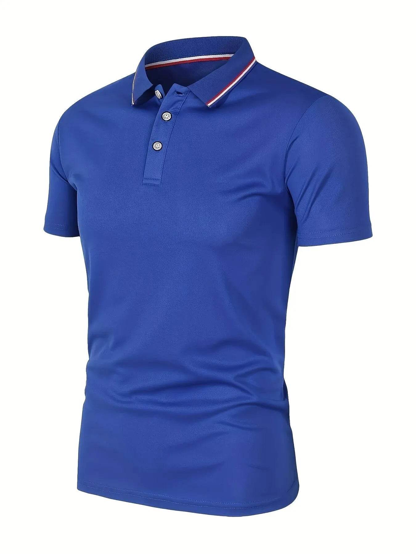 2023 Men's Summer Polo Shirt - Breathable Solid Color Casual Tee - Buy Center US