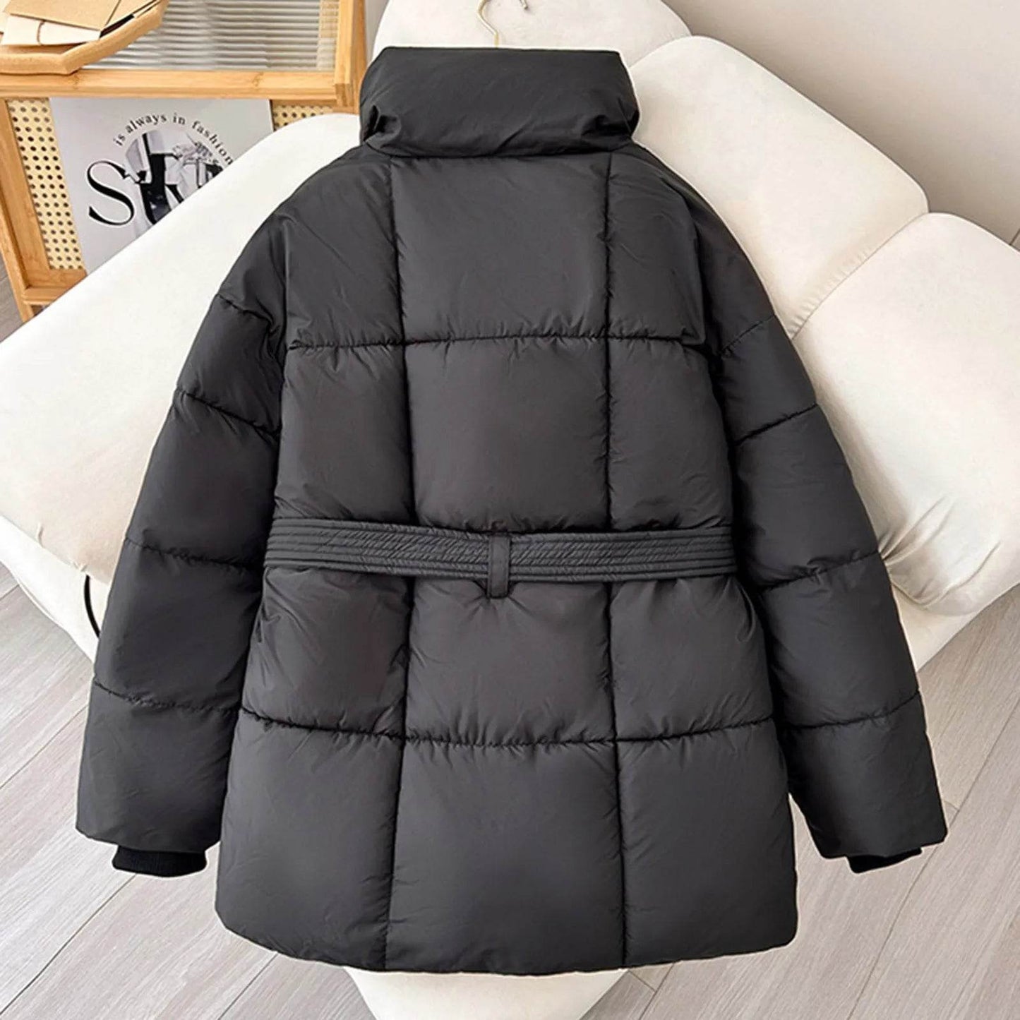 Vielleicht 2024 Korean Puffer Jacket - Women's Thick Cotton Coat - Buy Center US