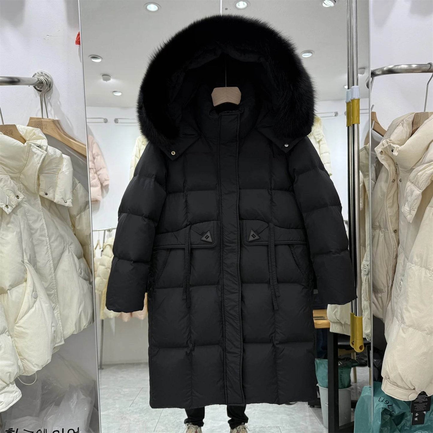 LAJWMPLXLSCN Women's Hooded Down Jacket - Thick & Knee Length - Buy Center US