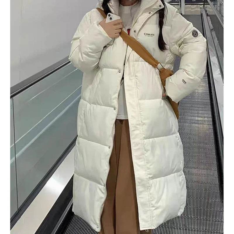 ITOOLIN Women's Oversized Zipper Down Coat - Autumn/Winter Warmth - Buy Center US