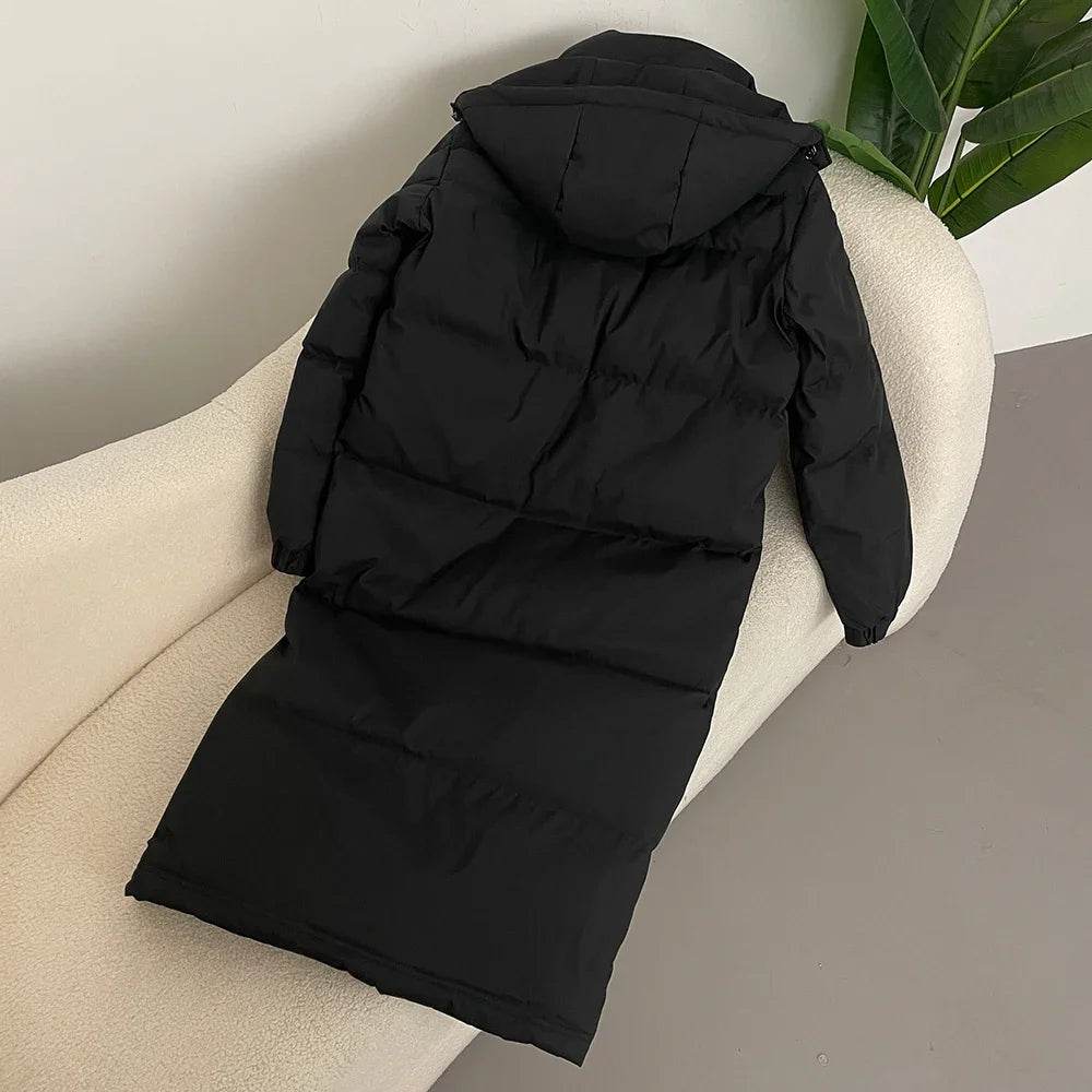 Women's Classic Down Jacket - Autumn Winter Over Knee Style, 90% Duck Down - Buy Center US