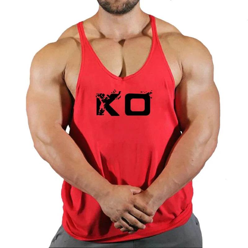 Men's Fitness Stringer Singlet Gym Shirt - V-Neck Sportswear Tank Top - Buy Center US