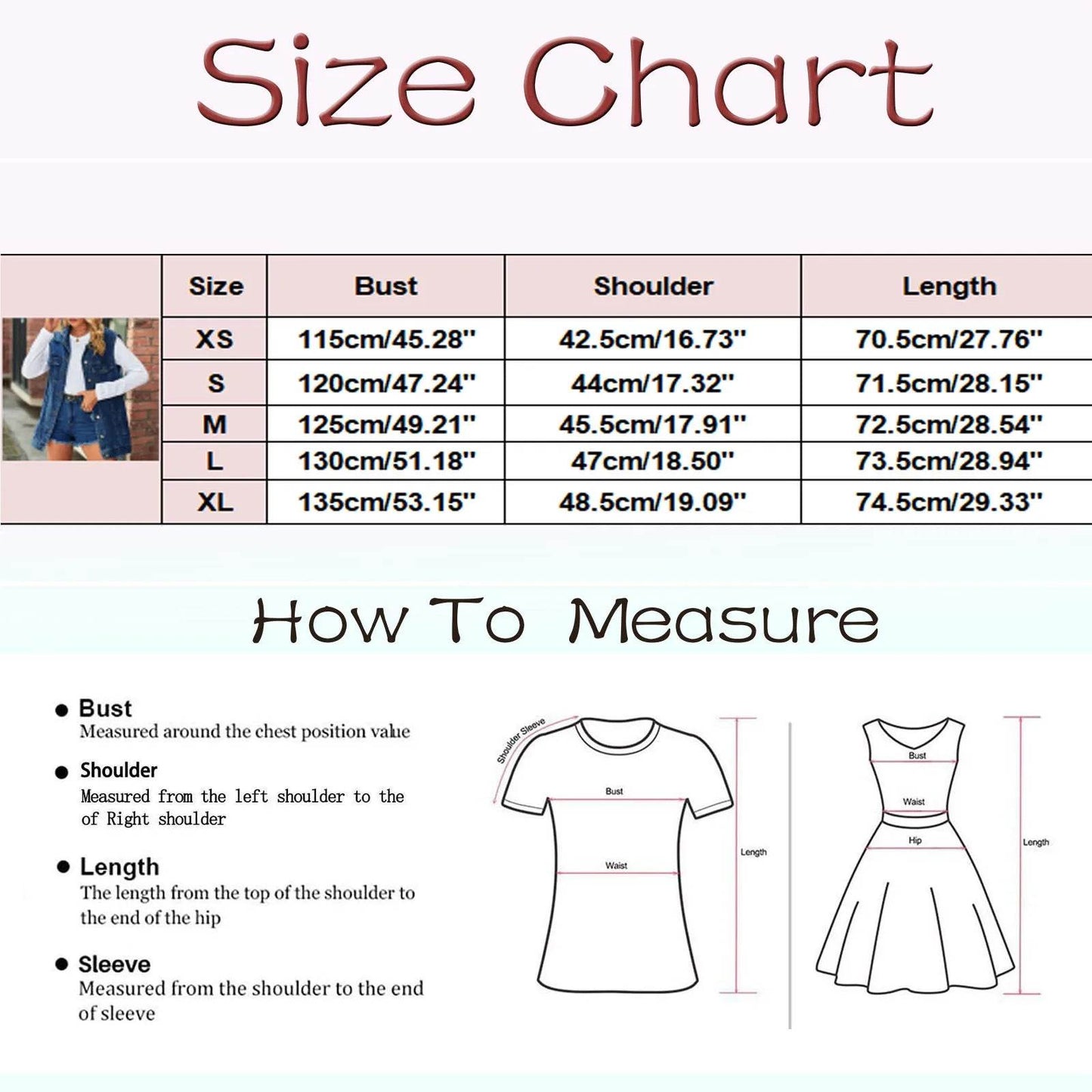 KLV Women's Vintage Oversized Denim Jacket - Casual Spring/Summer Wear - Buy Center US