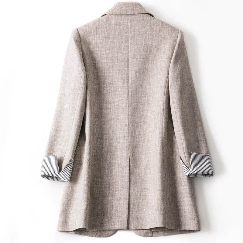 Ladies Casual Plaid Blazer - All Season Business Office Wear - Buy Center US