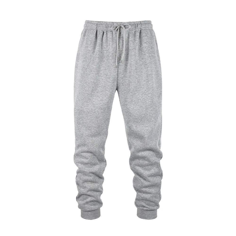 Men's Casual Jogging Pants - Solid Color Fitness Sweatpants for Home - Buy Center US