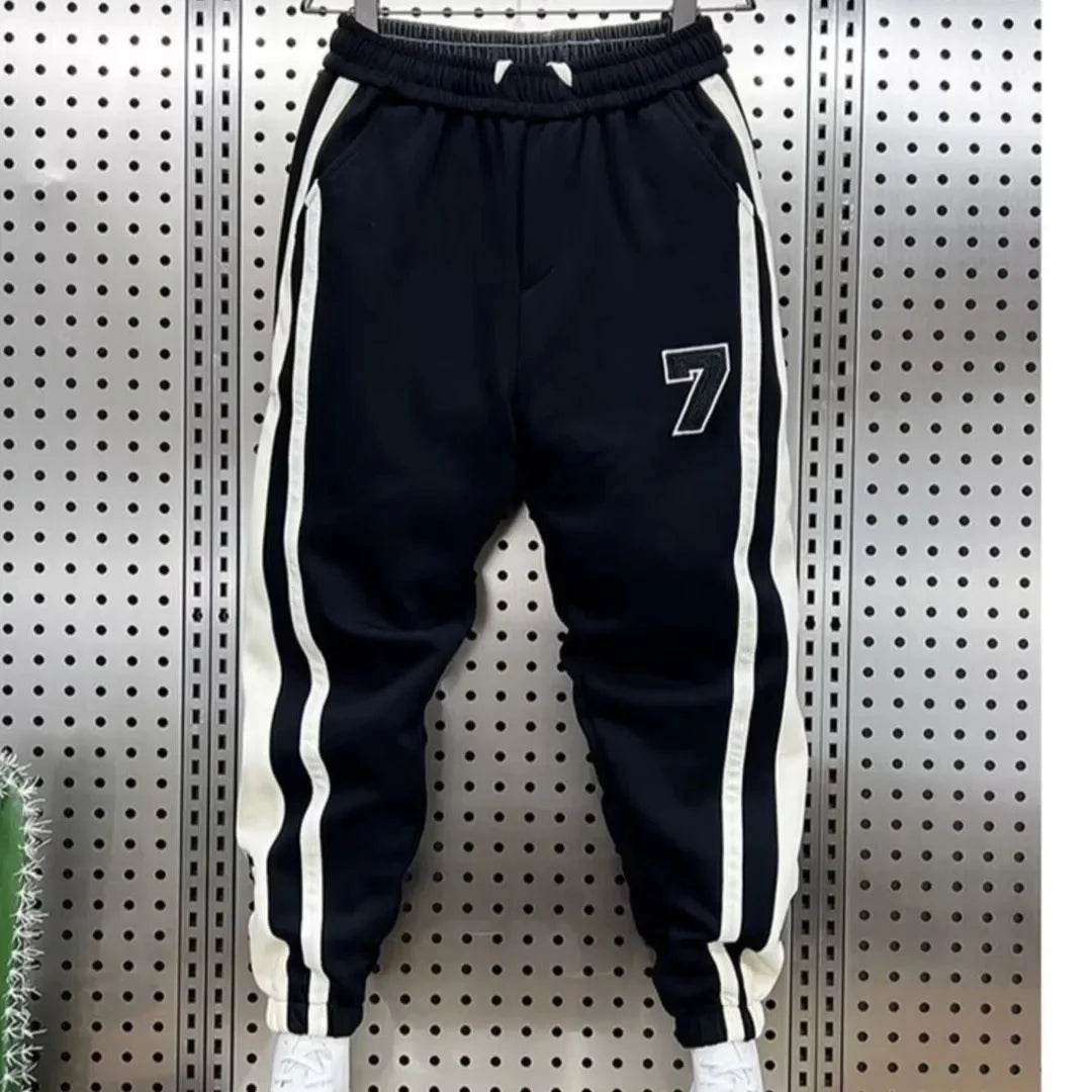 Trendy Striped Color Block Sweatpants - Stylish Men's Harem Trousers - Buy Center US