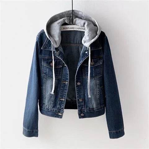 Kalenmos Women’s Slim Fit Denim Coat - Casual Full Sleeve Jacket - Buy Center US
