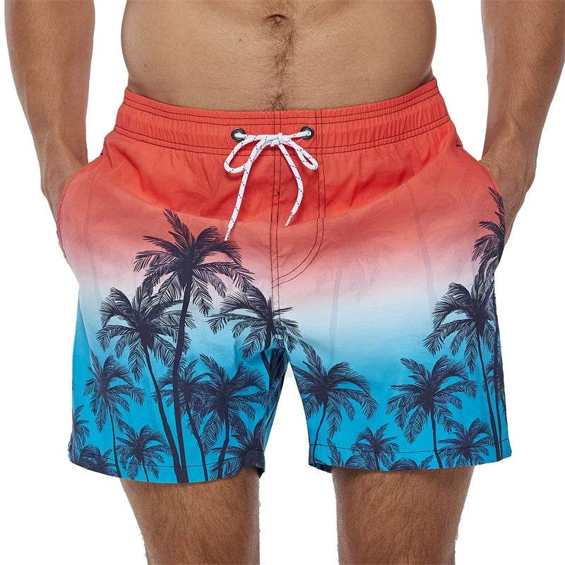 Trendy 3D Pineapple Print Beach Shorts - Surf Board Trunks for Men & Women - Buy Center US