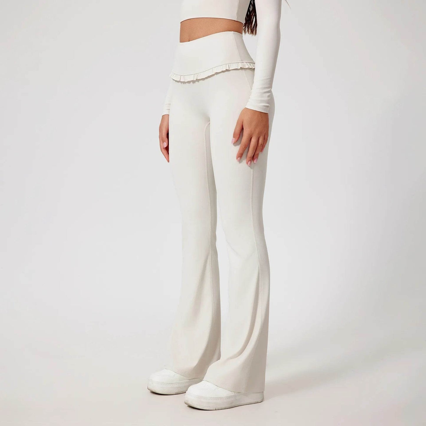 Mr.Nut Women's Workout Flare Pants - Soft, High Elastic, Breathable - Buy Center US
