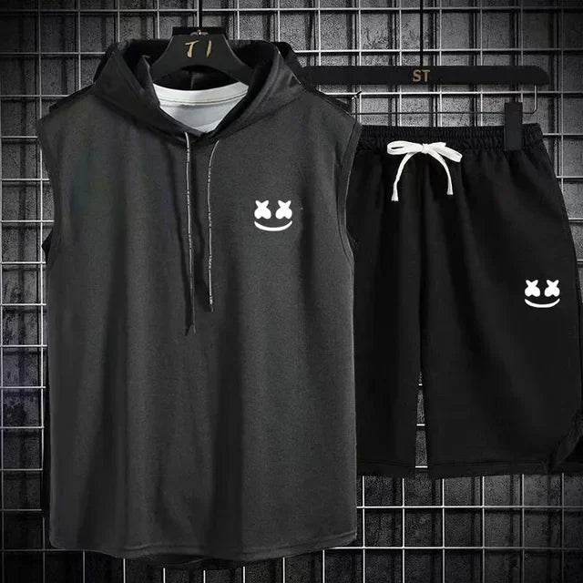Summer Men's Two Piece Set - Casual T-Shirt & Shorts Tracksuit - Buy Center US