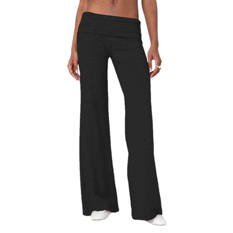 Maemukilabe Casual Wide Leg Sweatpants - Low Rise Flare for Women - Buy Center US