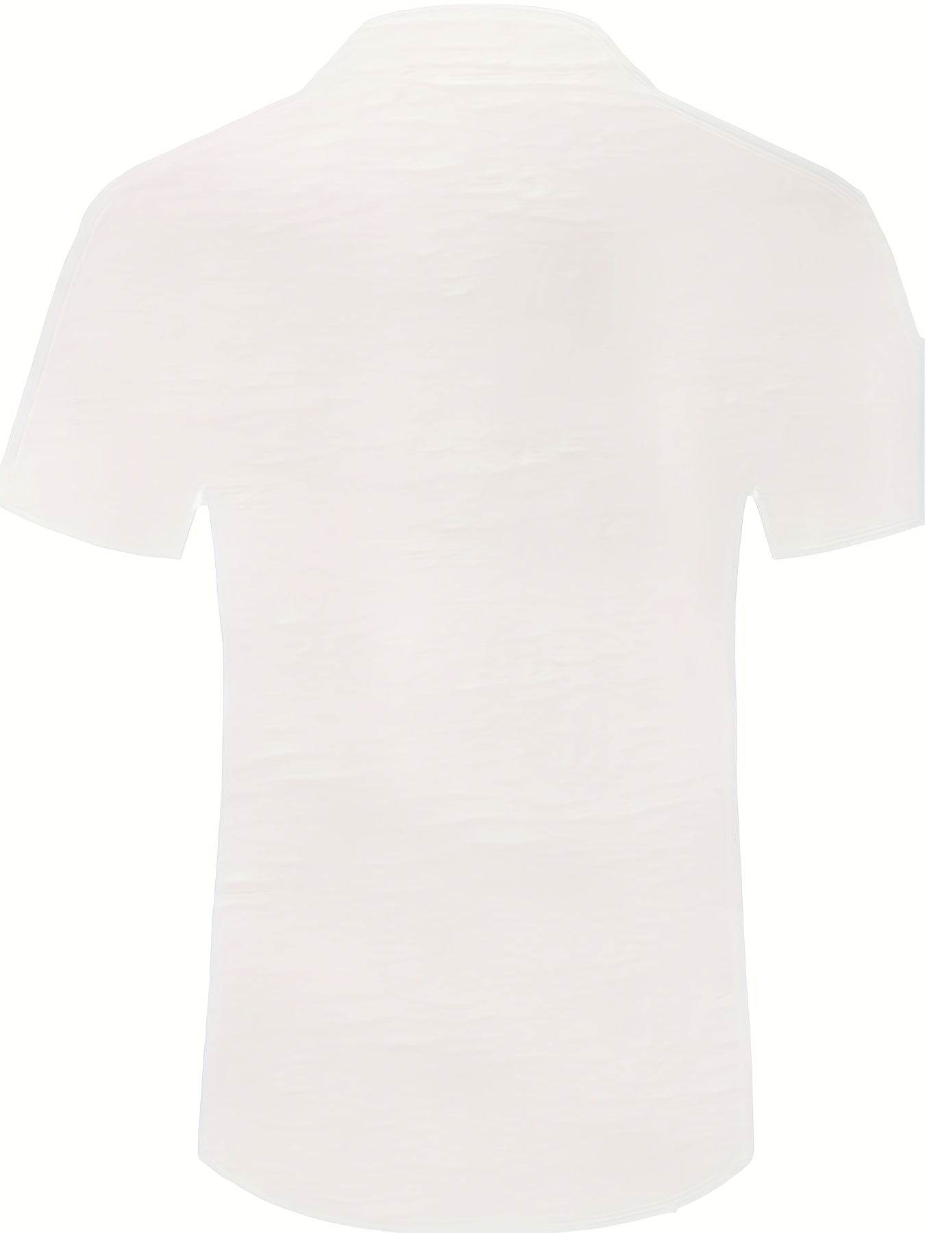 Men's Casual Outdoor Polyester Tops - Lapel Collar, All-Season Fit - Buy Center US