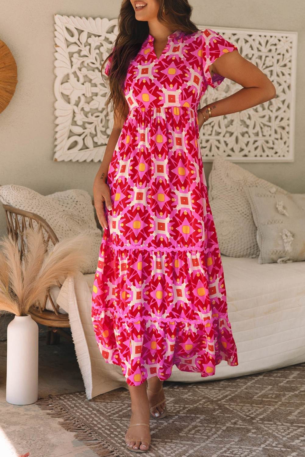 Stylish Polyester Dress - Available in S, M, L, XL, 2XL Sizes - Buy Center US