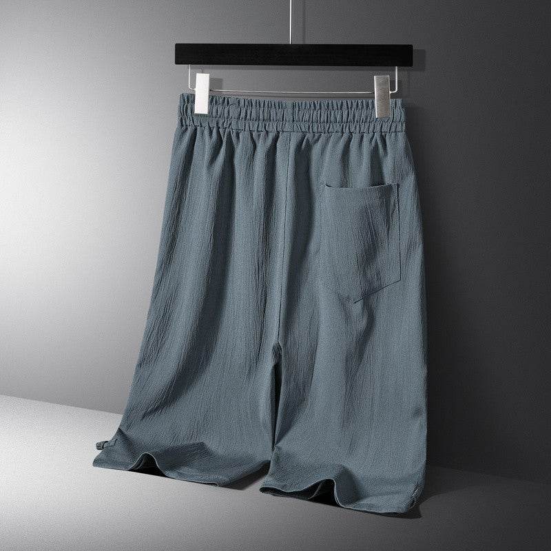 Buycenter Men’s Casual Cotton-Linen Shorts Set - Short Sleeve, Multiple Sizes - Buy Center US