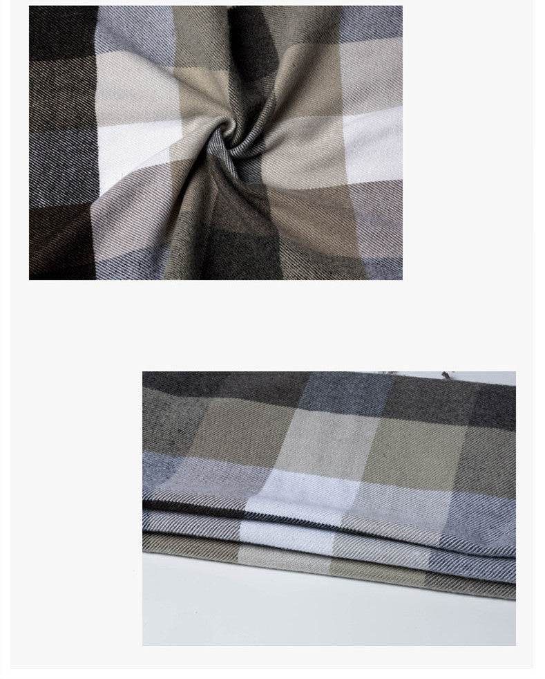 Buycenter Stylish Men's Plaid Scarf - Warm, Soft, Windproof for All Seasons - Buy Center US