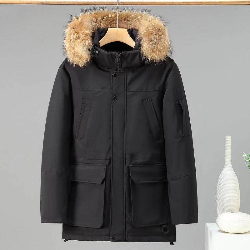 Buycenter Men's Cotton-padded Outdoor Jacket - Winter Leisure Wear - Buy Center US