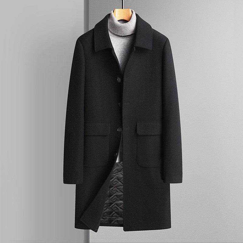 Buycenter Korean Style Wool Coat - Thickened Velvet for Winter Warmth - Buy Center US