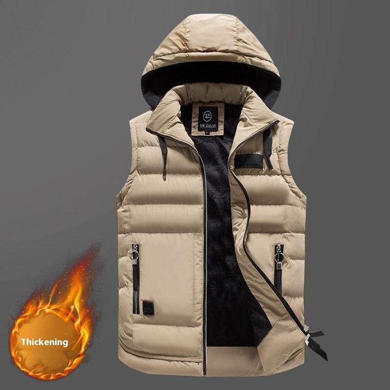 Buycenter Men's Casual Cotton Vest - Slim Fit, Pocket Style Options - Buy Center US