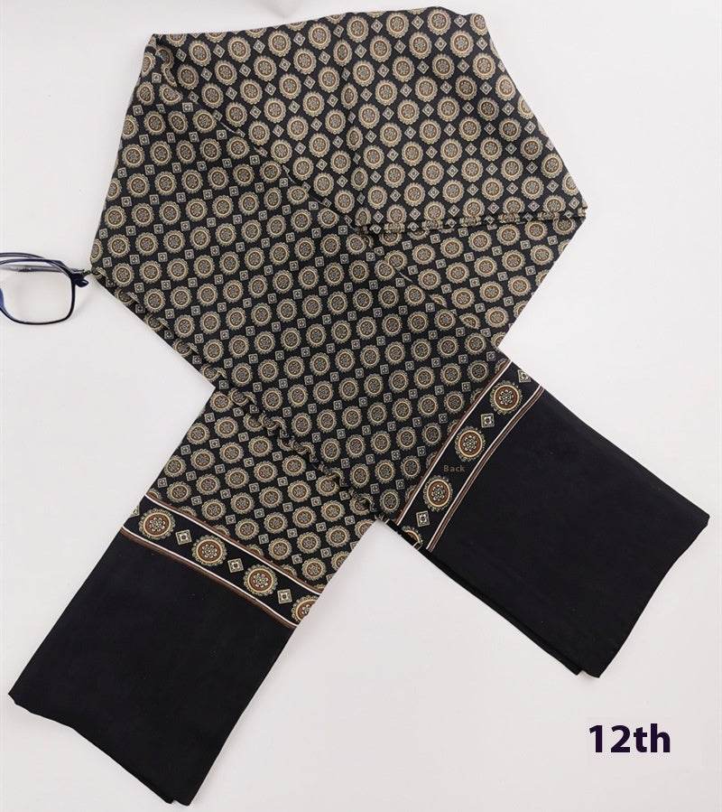Buycenter Men's Silk Cashmere Scarf - High-End Warmth for All Seasons - Buy Center US