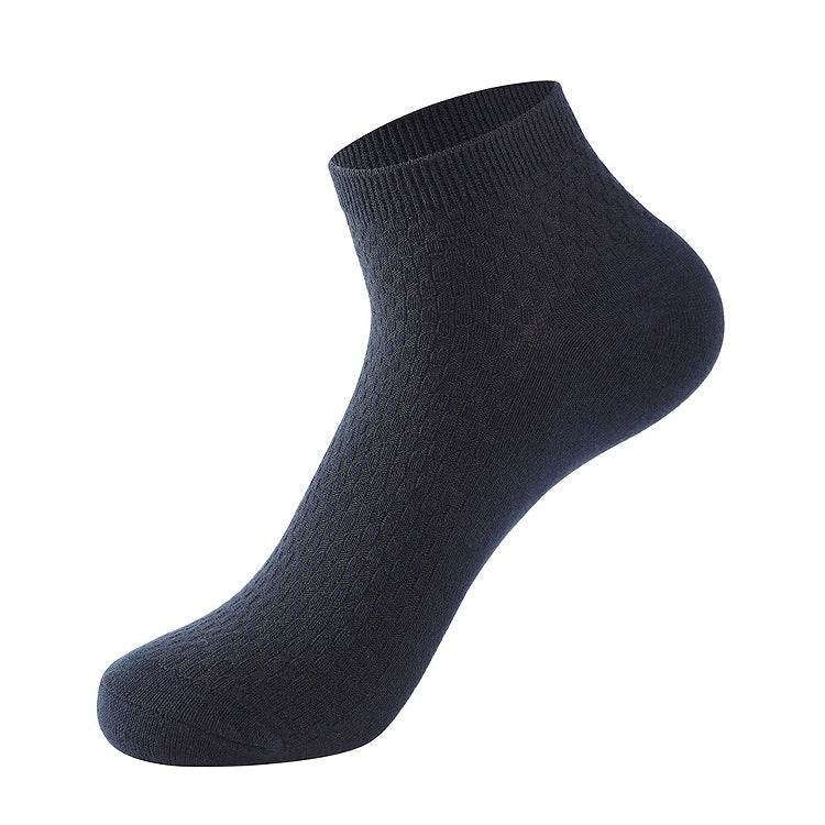 Buycenter Men's Ankle Socks - Bamboo Fiber, Plaid, Short Tube Design - Buy Center US