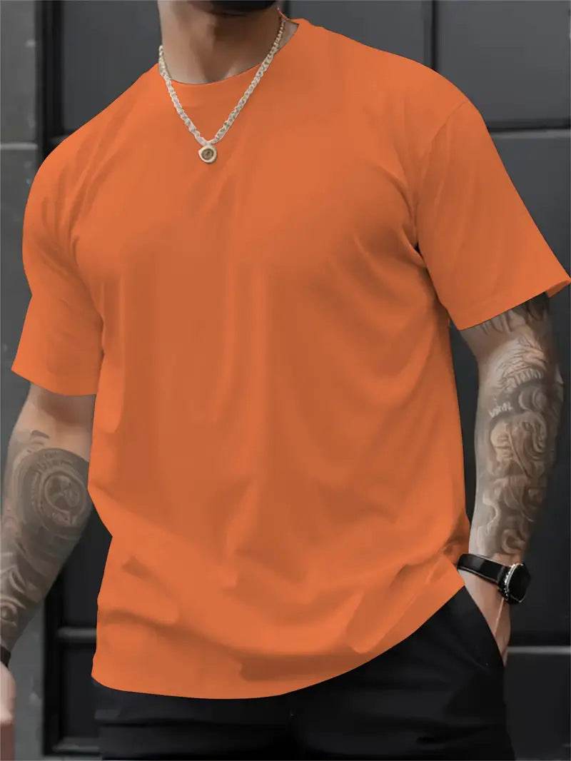 3D Printed Short Sleeve T-Shirt - Stylish Round Neck in Multiple Colors - Buy Center US