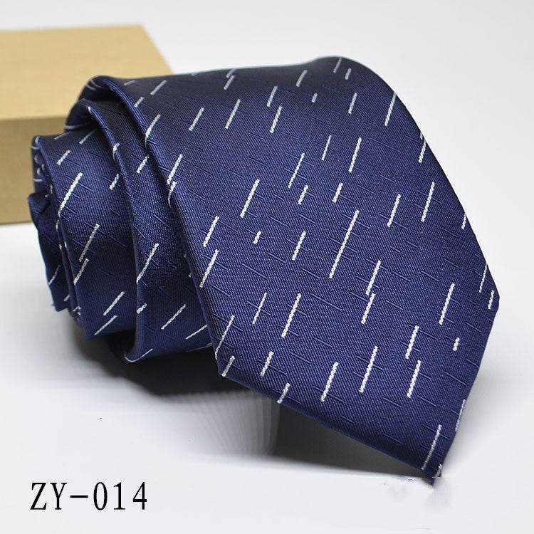 Buycenter Men's 1200D Striped Tie - Elegant Jacquard Style, Various Colors - Buy Center US