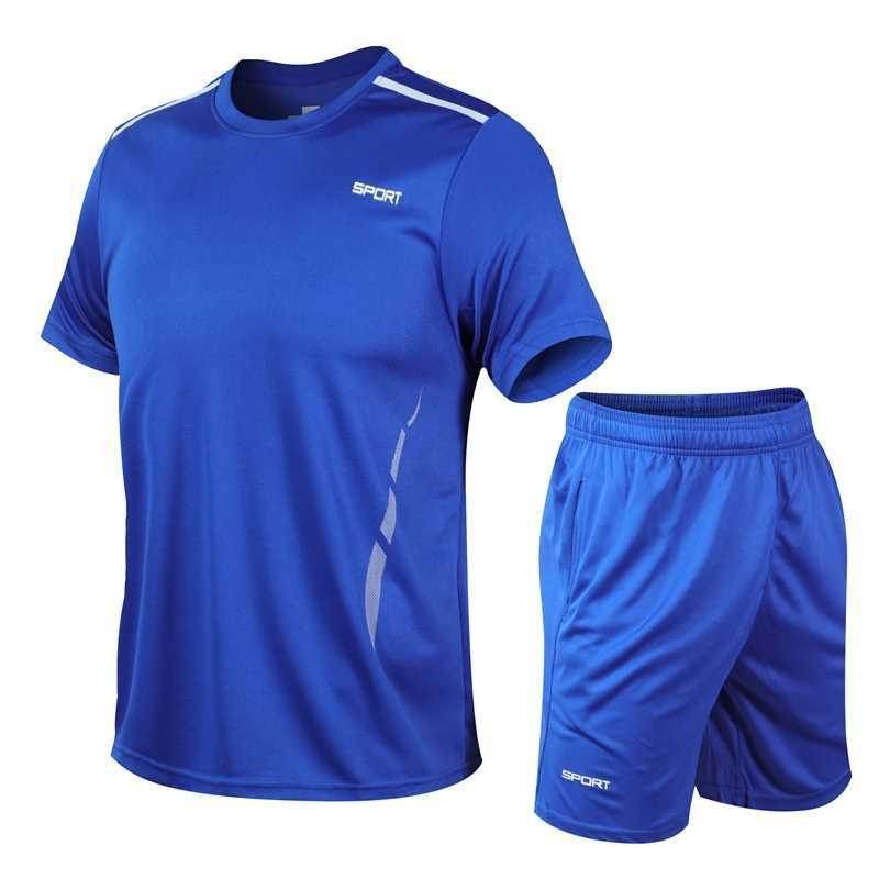 Buycenter Men's Loose Fitness Suit - Casual Short Sleeve Summer Wear - Buy Center US