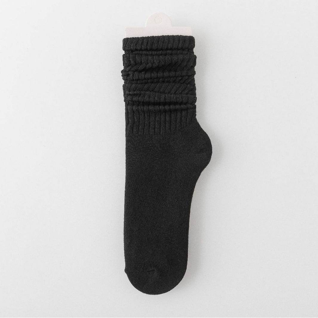 Stylish Pile Style Maillard Socks for Women - High Cylinder, Solid Colors - Buy Center US