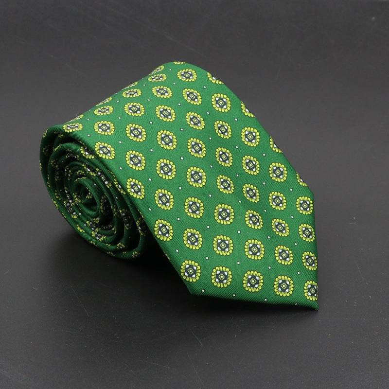 Buycenter Super Soft Silk Ties - 75mm Bohemian Necktie for Men - Buy Center US