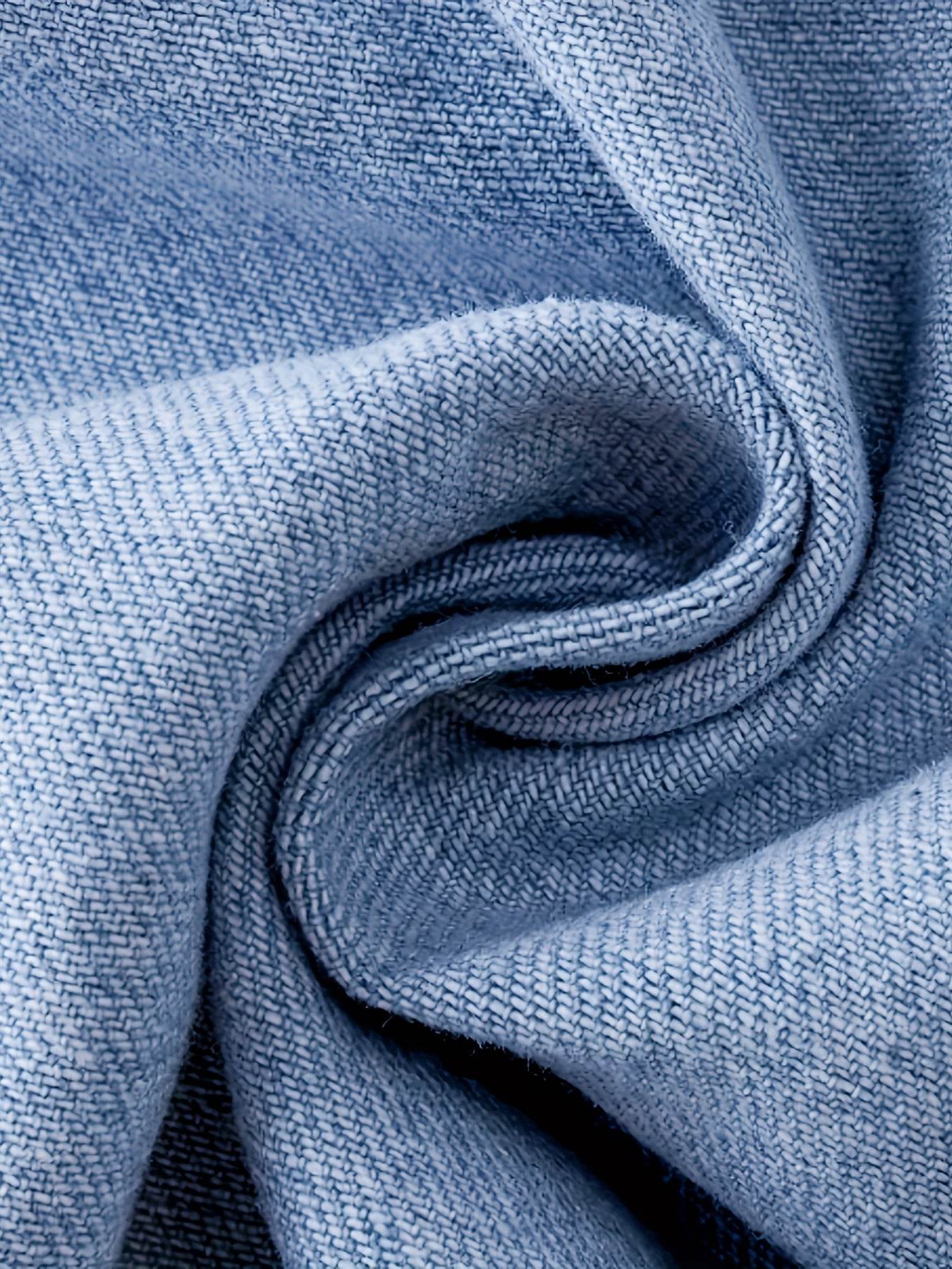 Men's Classic Washed Denim Jeans - Casual Cotton Blend for All Seasons - Buy Center US
