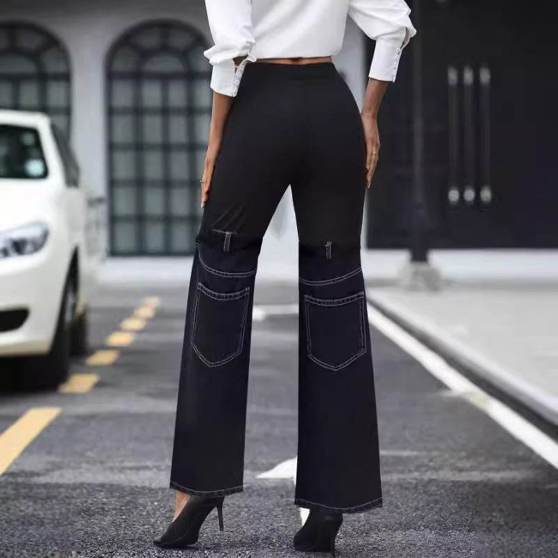 Fashion Slim Knit Denim Pants - High Elasticity & Stylish Stitching - Buy Center US