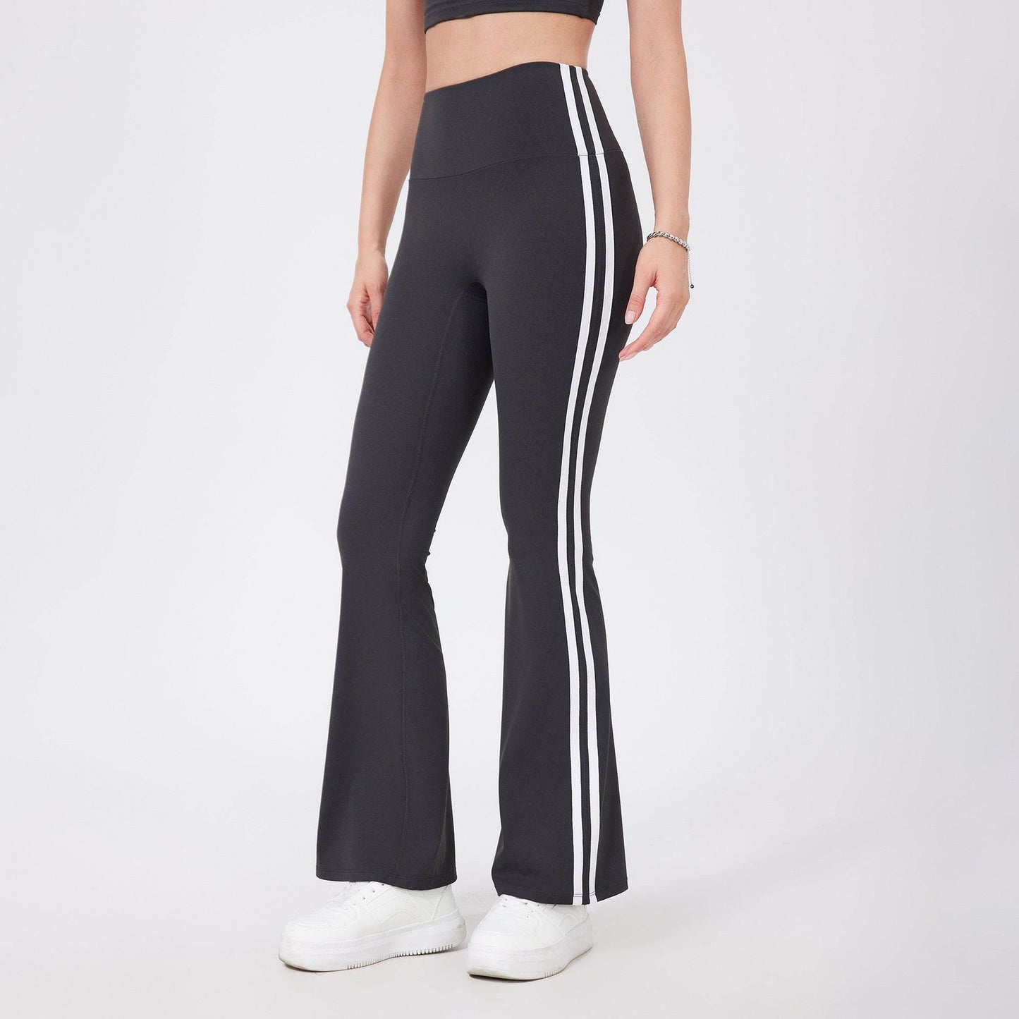High Waist Yoga Pants - Breathable Running Sports Trousers in Soft Colors - Buy Center US