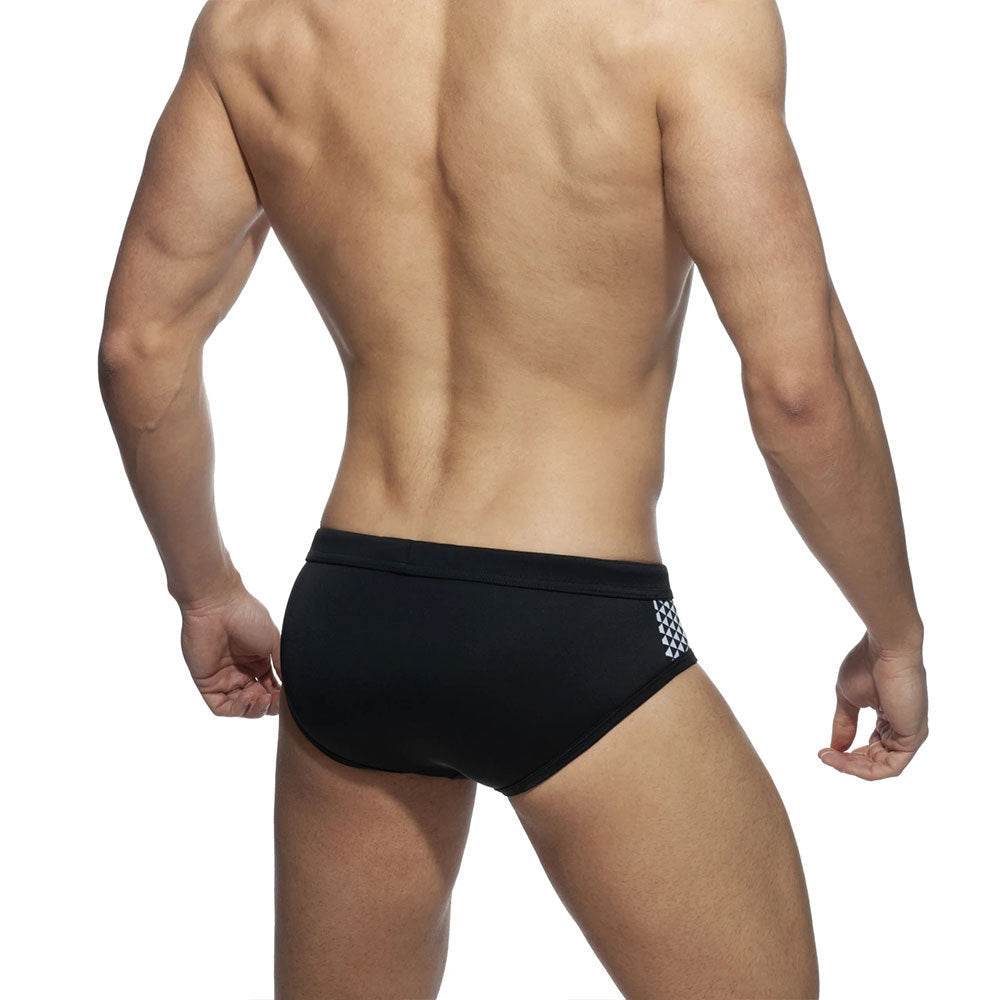 Buycenter Black & White Bikini Briefs with Cups - Sports & Swim Ready - Buy Center US