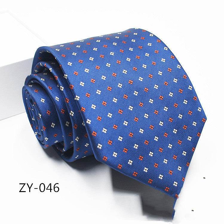 Buycenter Men's 1200D Striped Tie - Elegant Jacquard Style, Various Colors - Buy Center US