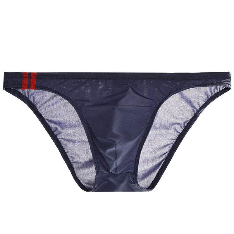 Buycenter Men's Ice Silk Low Waist Briefs - Thin, Breathable Comfort - Buy Center US