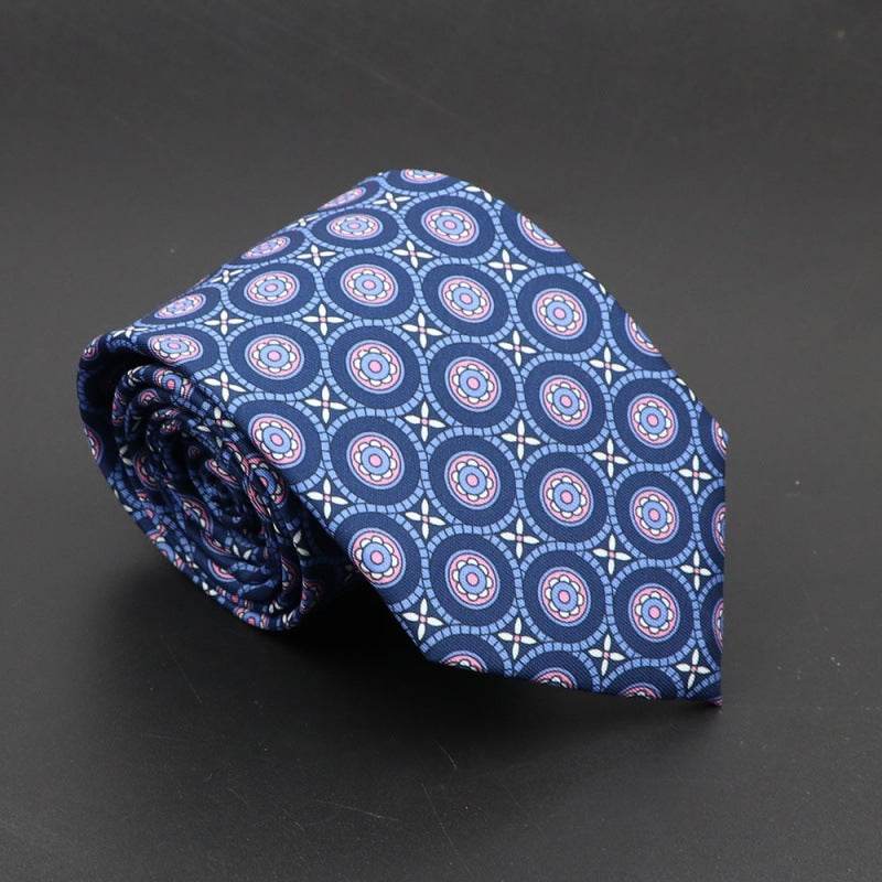 Buycenter Super Soft Silk Ties - 75mm Bohemian Necktie for Men - Buy Center US