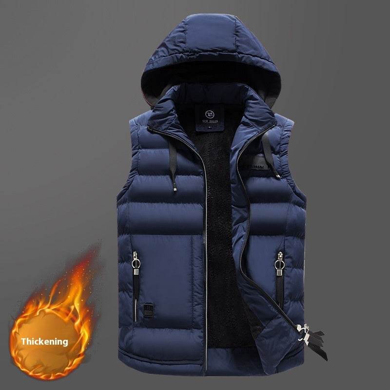 Buycenter Men's Casual Cotton Vest - Slim Fit, Pocket Style Options - Buy Center US