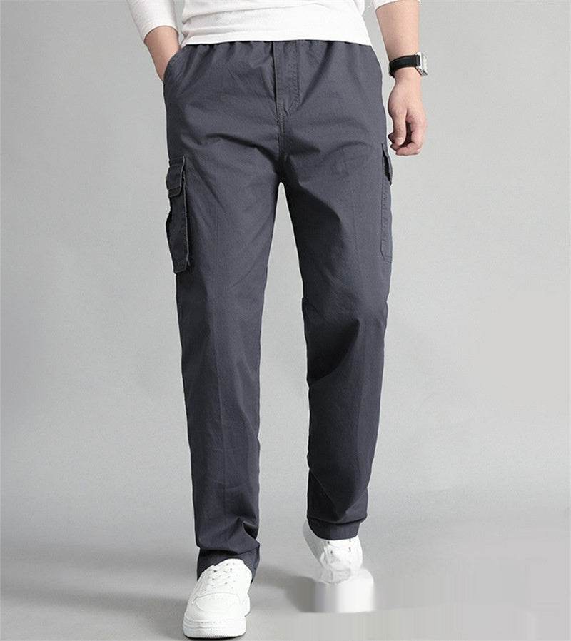 Men's Casual Pants - Comfortable Mid-Waist Trousers for Every Season - Buy Center US