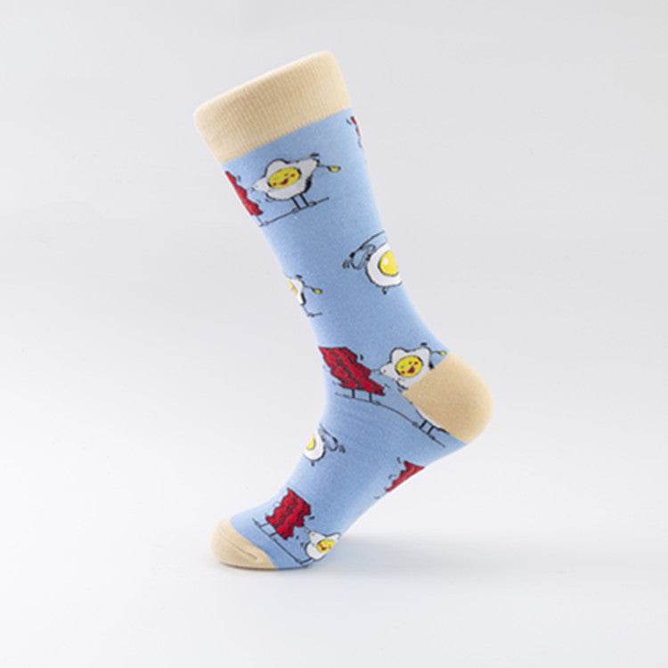 Buycenter Trendy Colorful Socks - Hand-Stitched Cotton, European Size 40-46 - Buy Center US