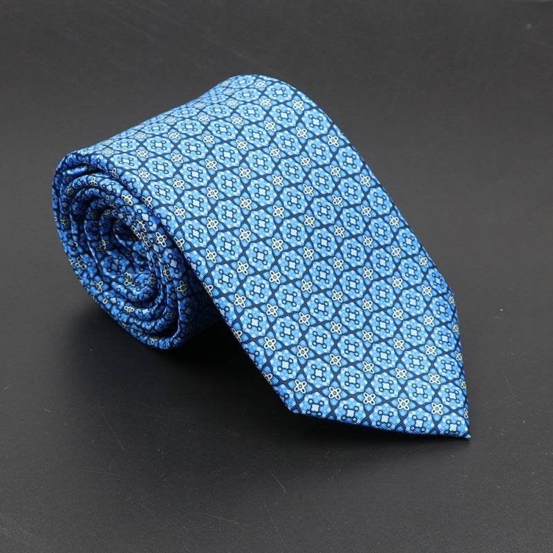 Buycenter Super Soft Silk Ties - 75mm Bohemian Necktie for Men - Buy Center US