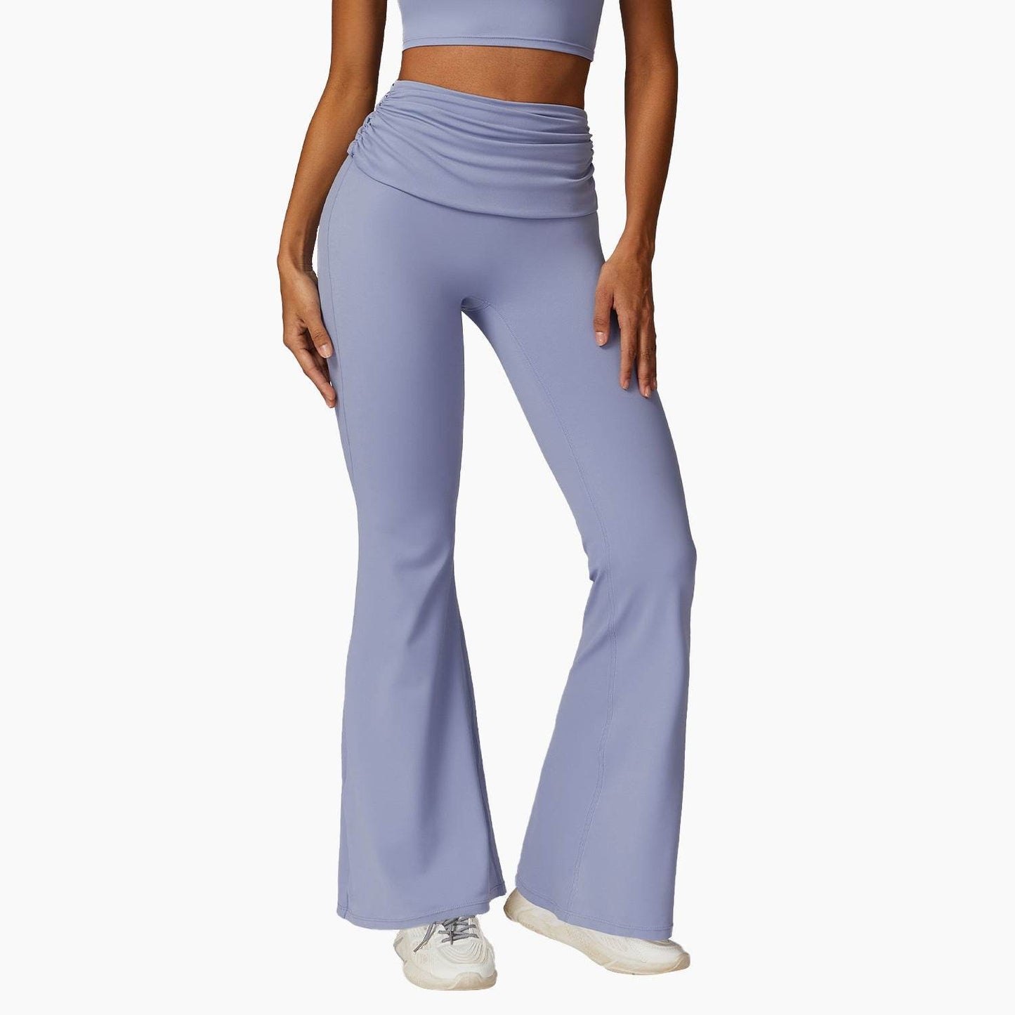 Quick-Dry Yoga Pants for Women - Casual Wide Leg & Nude Feel Comfort - Buy Center US