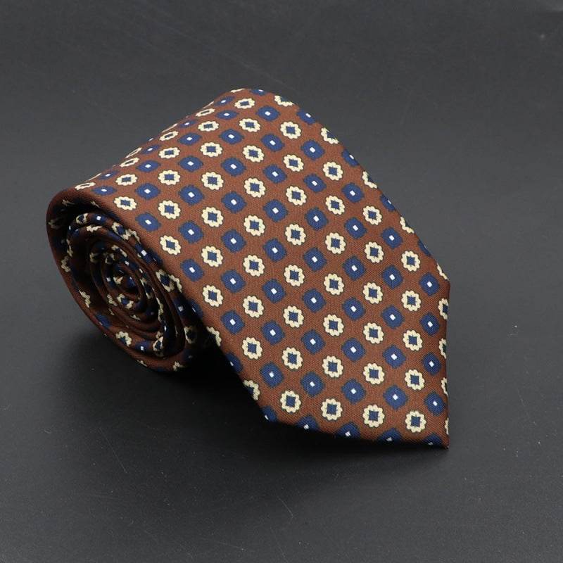 Buycenter Super Soft Silk Ties - 75mm Bohemian Necktie for Men - Buy Center US