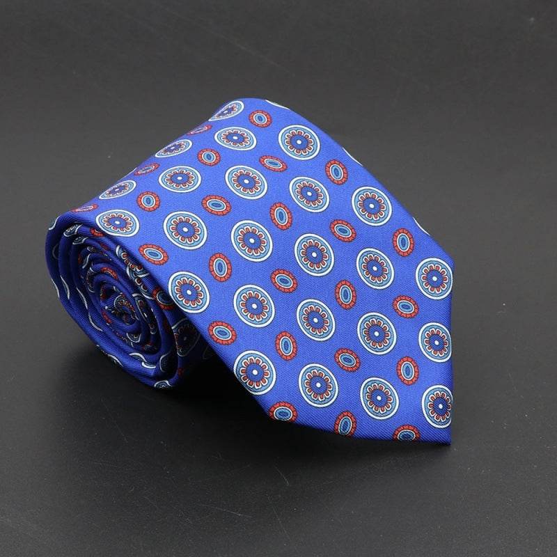 Buycenter Super Soft Silk Ties - 75mm Bohemian Necktie for Men - Buy Center US