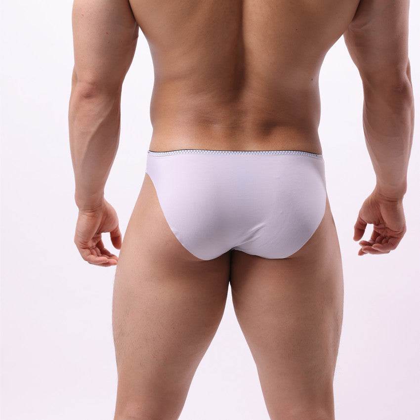 Buycenter Men's Ice Silk Briefs - Transparent Low Waist Underwear - Buy Center US