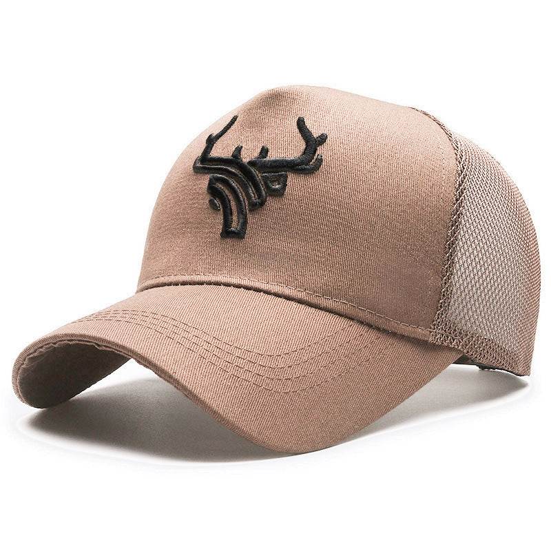 Men's Breathable Deer Head Baseball Cap - Adjustable Summer Sunshade - Buy Center US